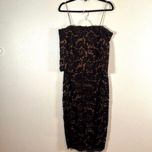 Peggy Jennings Vintage Silk Lace MIDI Skirt Set Evening Wear Size 12